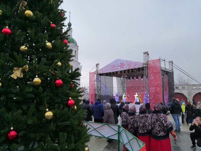 Открытие площади революции в Зарайске 14.12.19.